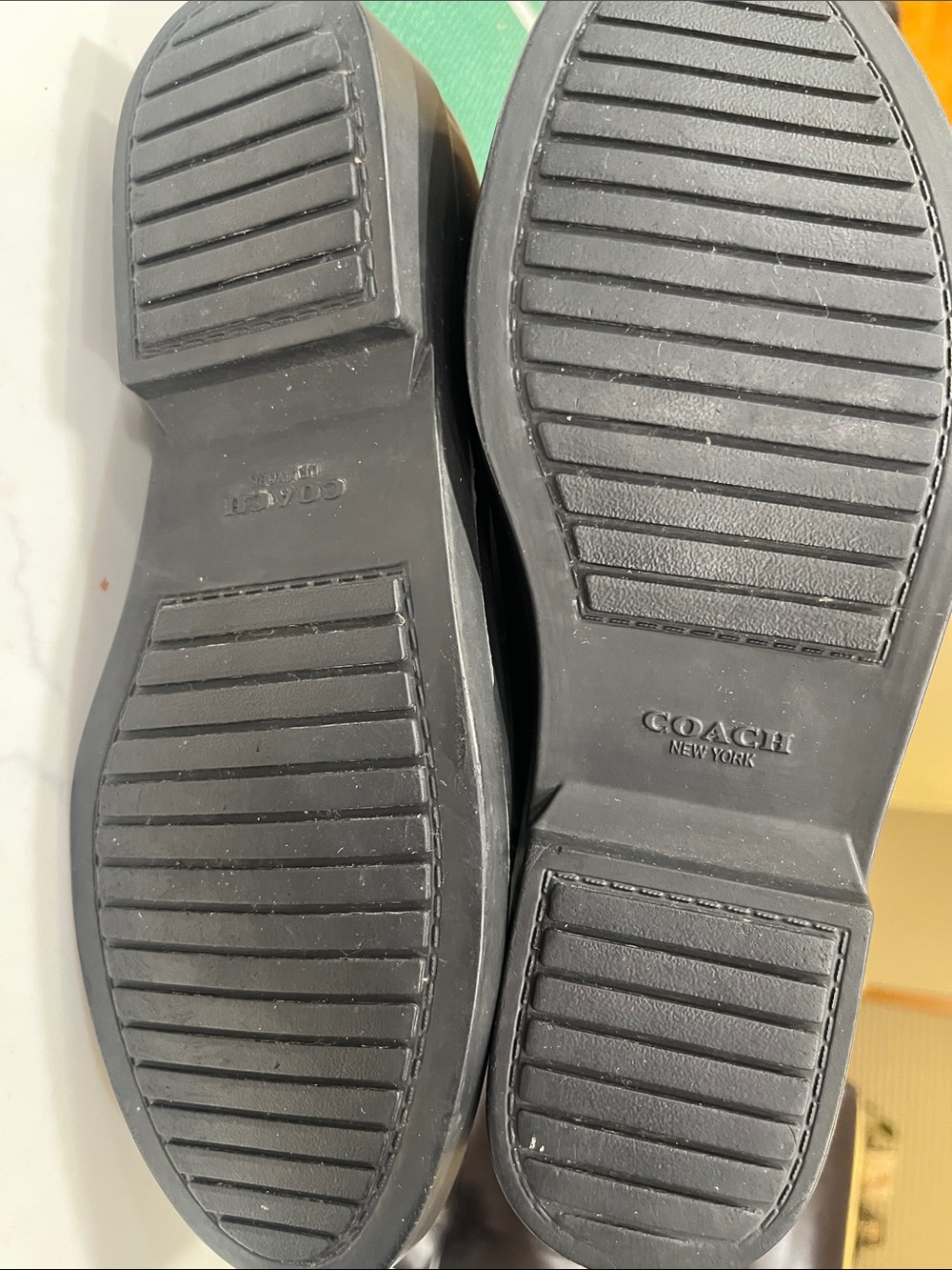 Coach Women's Black and Gray Tall Lace-up Rain Boots- rare find! - Picture 11 of 13